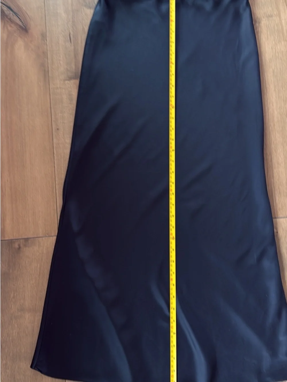 Abercrombie & Fitch Black Satin Midi Skirt - Picture 3 of 7